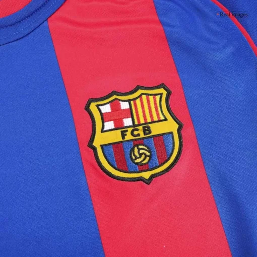 Barcelona Home 2004-05 Half sleeves Retro Jersey