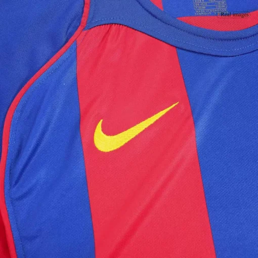 Barcelona Home 2004-05 Half sleeves Retro Jersey