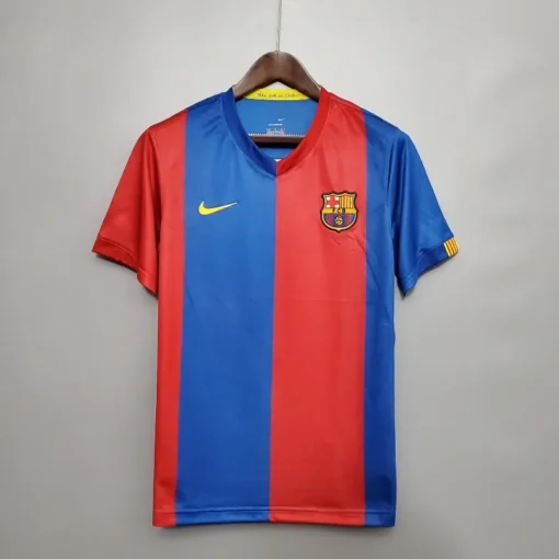 Barcelona Home 2006-07 Half Sleeve Retro Jersey