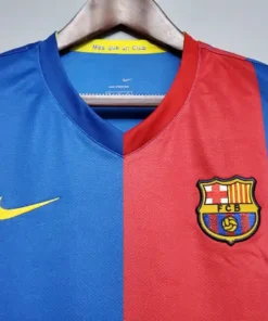 Barcelona Home 2006-07 Half Sleeve Retro Jersey