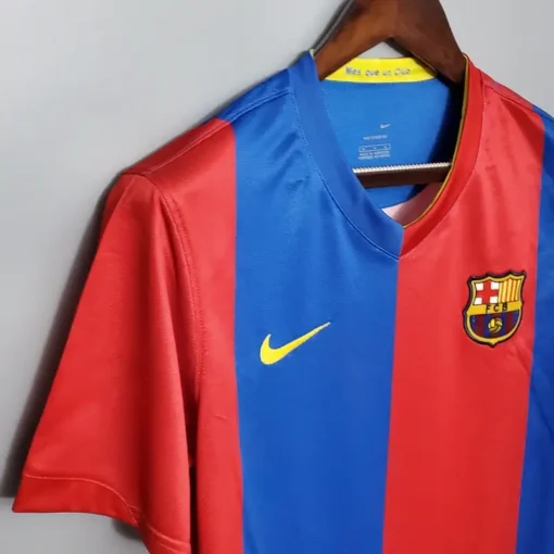 Barcelona Home 2006-07 Half Sleeve Retro Jersey