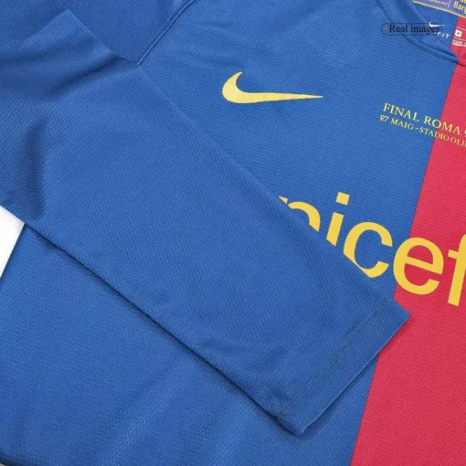 Barcelona Home 2008-09 Full Sleeve Retro Jersey