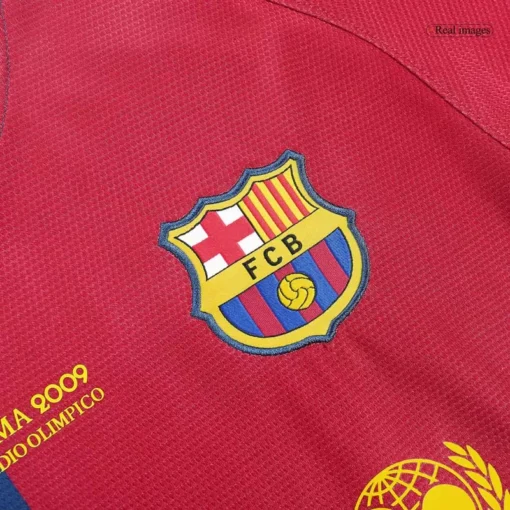 Barcelona Home 2008-09 Half sleeves Retro Jersey