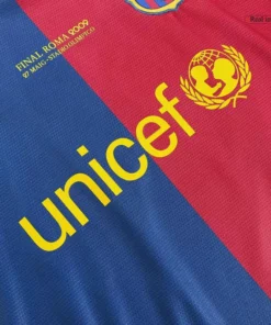 Barcelona Home 2008-09 Half sleeves Retro Jersey