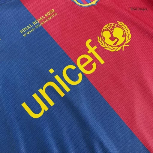 Barcelona Home 2008-09 Half sleeves Retro Jersey