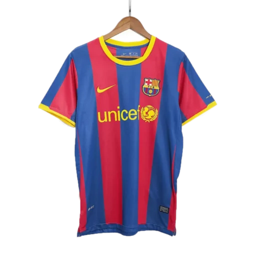 Barcelona Home 2010-11 Half sleeves Retro Jersey