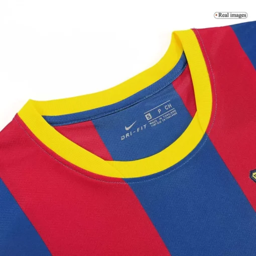 Barcelona Home 2010-11 Half sleeves Retro Jersey