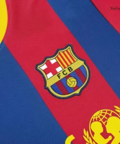 Barcelona Home 2010-11 Half sleeves Retro Jersey