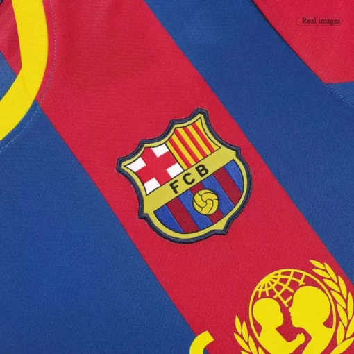 Barcelona Home 2010-11 Half sleeves Retro Jersey