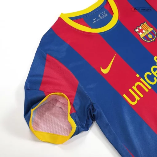 Barcelona Home 2010-11 Half sleeves Retro Jersey