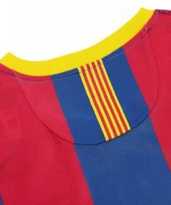 Barcelona Home 2010-11 Half sleeves Retro Jersey