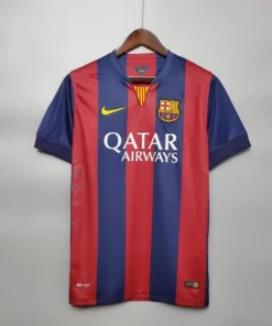 Barcelona Home 2014-15 Half Sleeve Retro Jersey