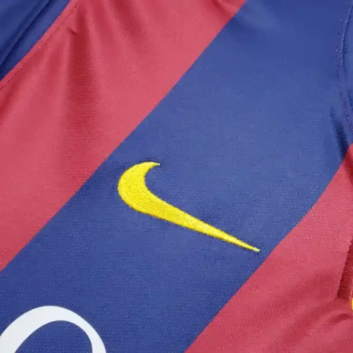 Barcelona Home 2014-15 Half Sleeve Retro Jersey