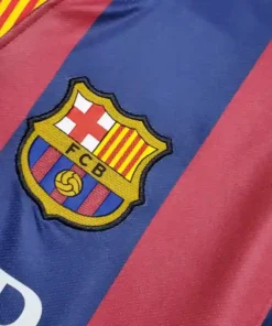 Barcelona Home 2014-15 Half Sleeve Retro Jersey