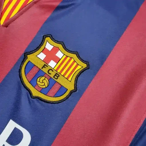 Barcelona Home 2014-15 Half Sleeve Retro Jersey