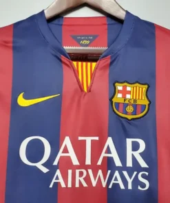 Barcelona Home 2014-15 Half Sleeve Retro Jersey