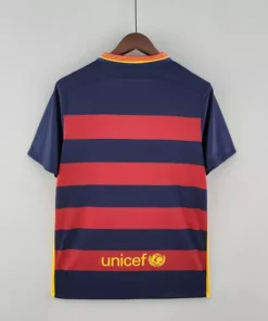 Barcelona Home 2015-16 Half Sleeve Retro Jersey