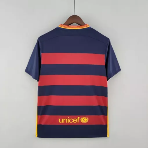 Barcelona Home 2015-16 Half Sleeve Retro Jersey