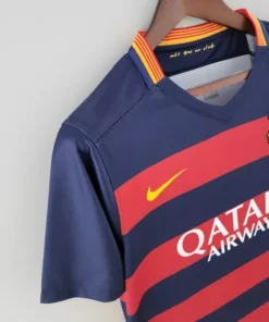 Barcelona Home 2015-16 Half Sleeve Retro Jersey