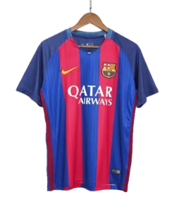 Barcelona Home 2016-17 Half Sleeve Retro Jersey