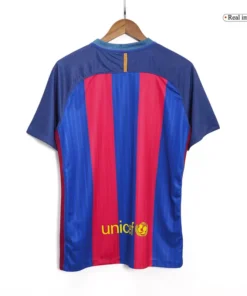 Barcelona Home 2016-17 Half Sleeve Retro Jersey