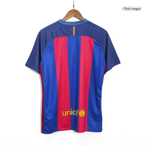 Barcelona Home 2016-17 Half Sleeve Retro Jersey