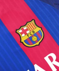 Barcelona Home 2016-17 Half Sleeve Retro Jersey