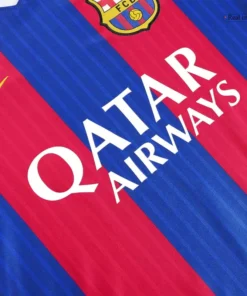 Barcelona Home 2016-17 Half Sleeve Retro Jersey