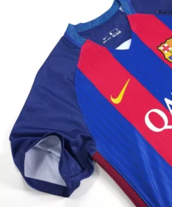 Barcelona Home 2016-17 Half Sleeve Retro Jersey