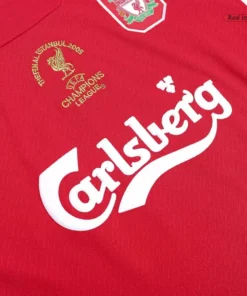 Liverpool 2005 Half Sleeve Retro Jersey - UCL Final