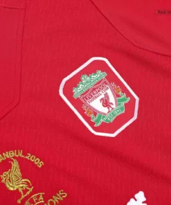 Liverpool 2005 Half Sleeve Retro Jersey - UCL Final