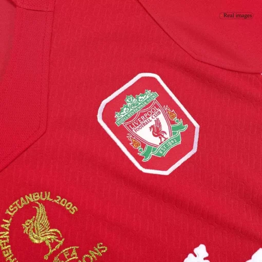 Liverpool 2005 Half Sleeve Retro Jersey - UCL Final