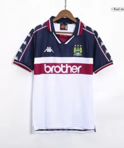 Manchester City Away 1997-98 Half Sleeve Retro Jersey