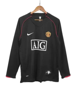 Manchester United Away 2007-08 Full Sleeve Retro Jersey