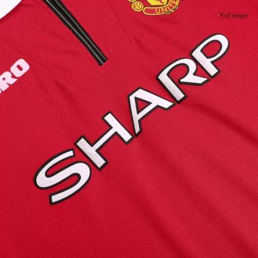 Manchester United Home 1998-00 Half Sleeve Retro Jersey