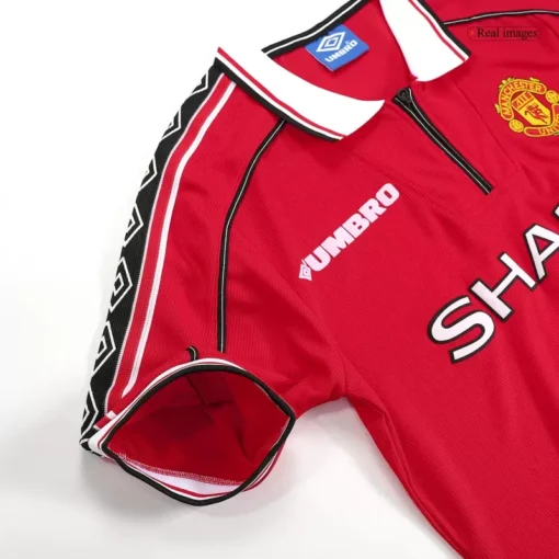 Manchester United Home 1998-00 Half Sleeve Retro Jersey