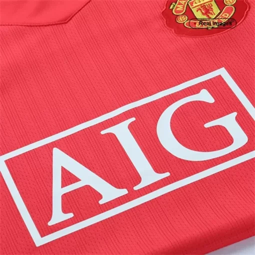 Manchester United Home 2007-08 Half Sleeve Retro Jersey