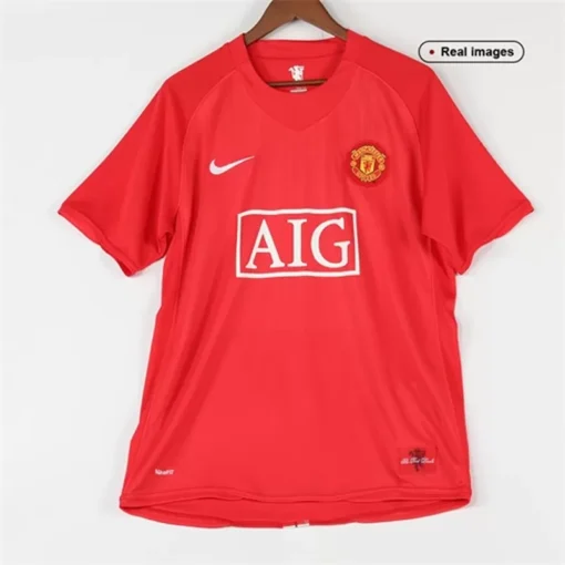 Manchester United Home 2007-08 Half Sleeve Retro Jersey