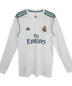 Real Madrid Home 2017-18 Full Sleeve Retro Jersey